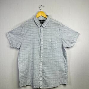 Marc Anthony Men's Linen Blend Short Sleeve Dress Shirt - Size XL Slim Fit